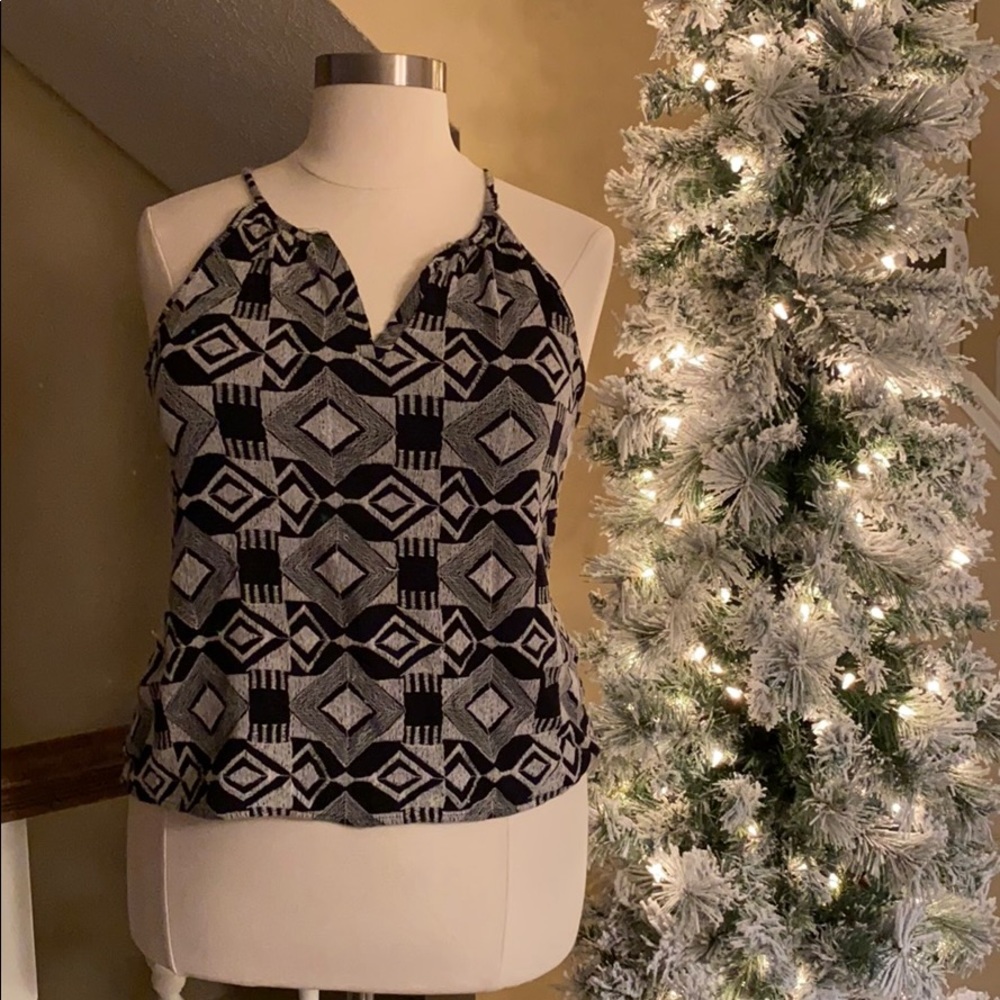 Francesca’s Aztec Black/White Tank